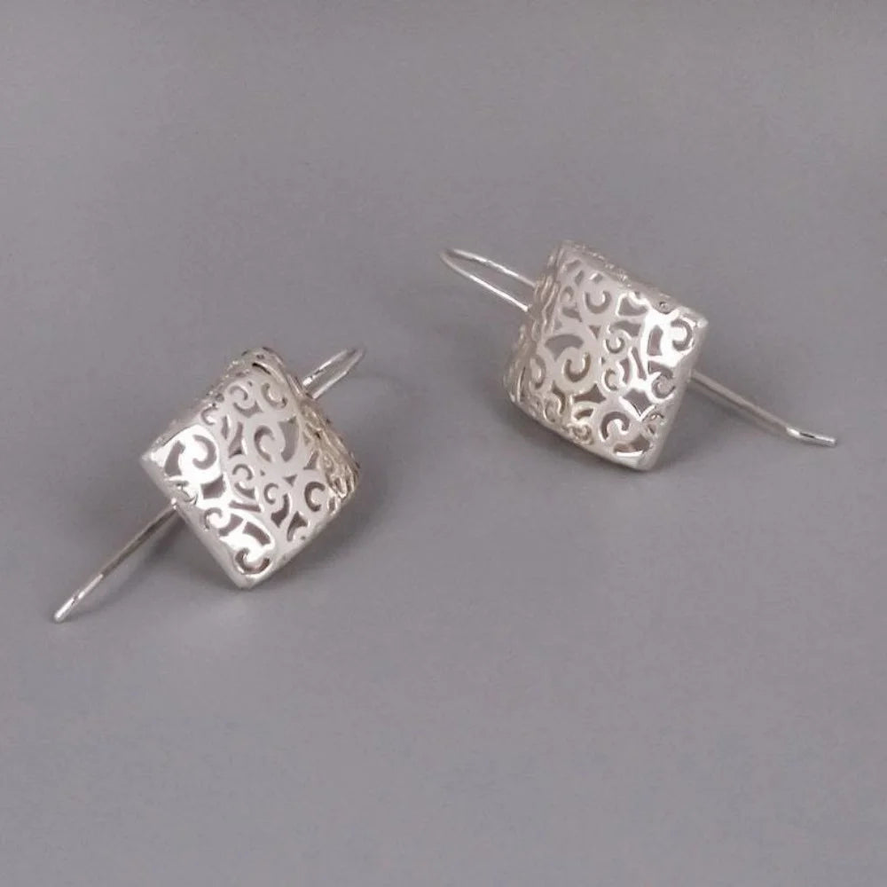 Ornate Filigree Drop Earrings