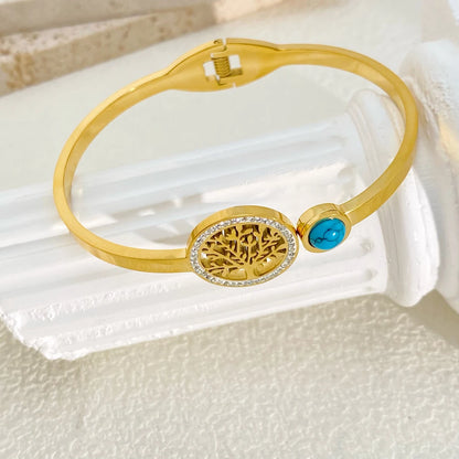 Golden Tree of Life Bangles