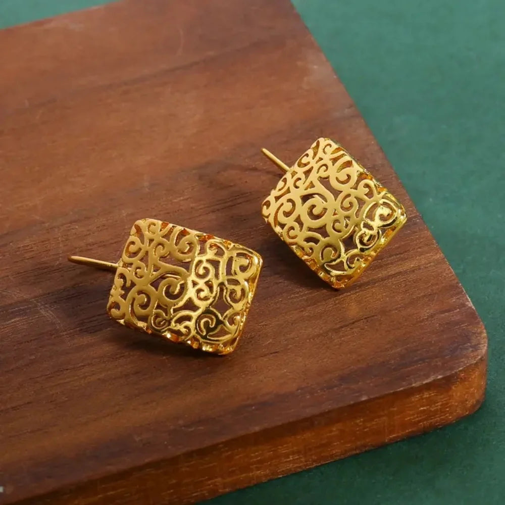 Ornate Filigree Drop Earrings