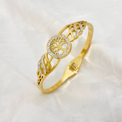 Golden Tree of Life Bangles