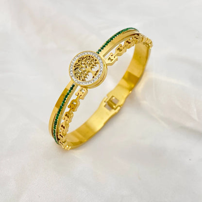Golden Tree of Life Bangles