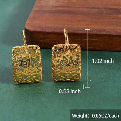 Ornate Filigree Drop Earrings