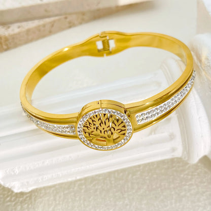 Golden Tree of Life Bangles