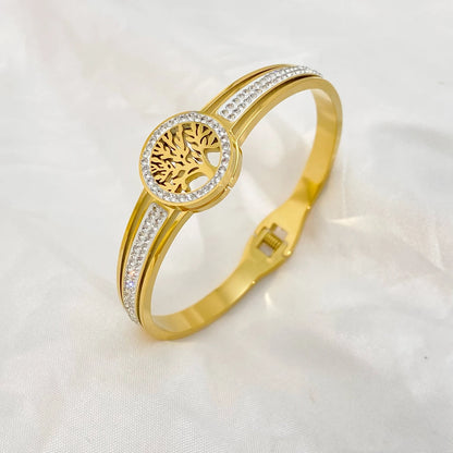 Golden Tree of Life Bangles