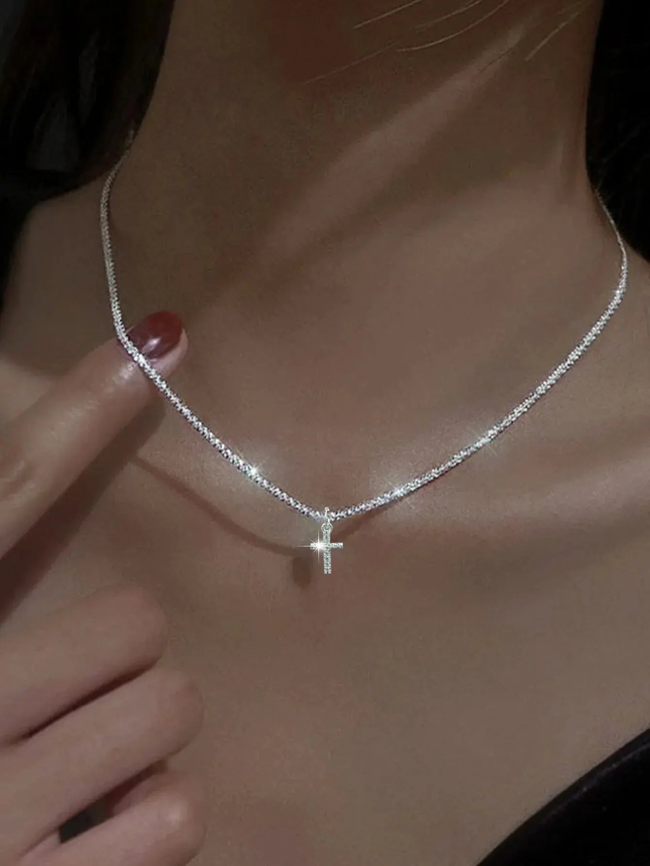 Luminous Cross Necklace