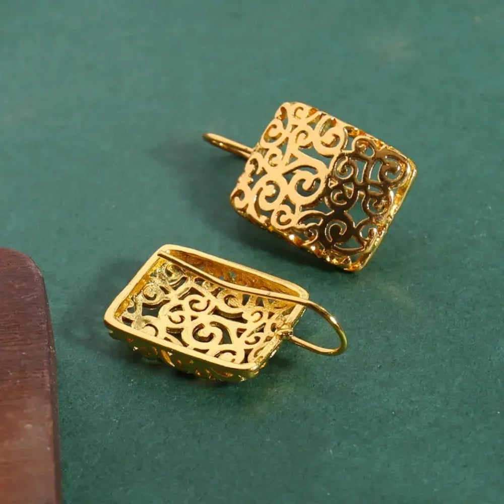 Ornate Filigree Drop Earrings