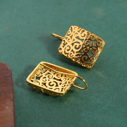 Ornate Filigree Drop Earrings